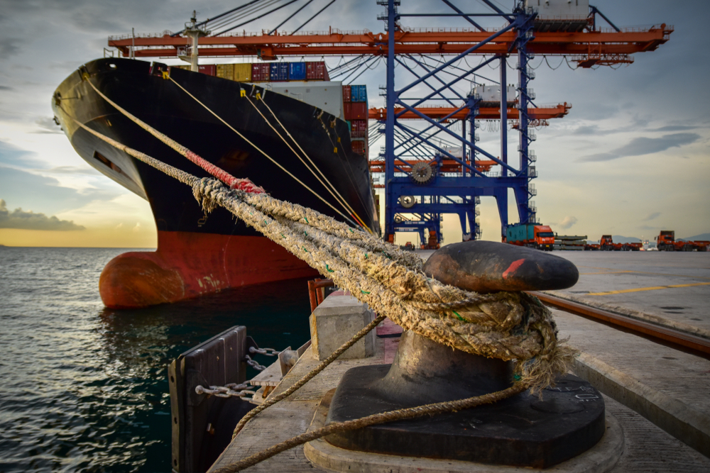 Mooring,Rope,Tie,Panamax,Size,Container,Vessel